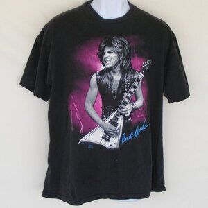 RANDY RHOADS TRIBUTE Tee, XL, Long Beach CA 1992, Vintage, Black, Guitar player